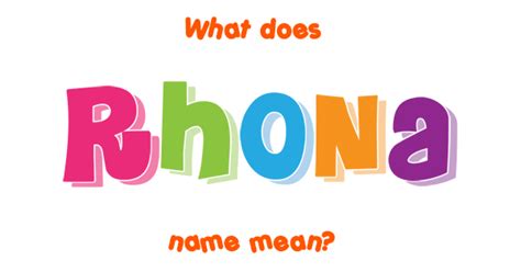 rhona name meaning